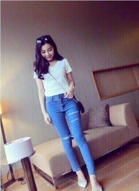 Áo cổ tim HM | BigBuy360 - bigbuy360.vn