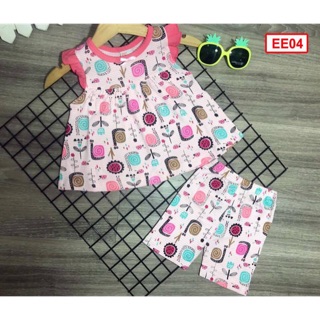 Freeship 99k TQ_Bộ hè cánh tiên bé gái size nhí