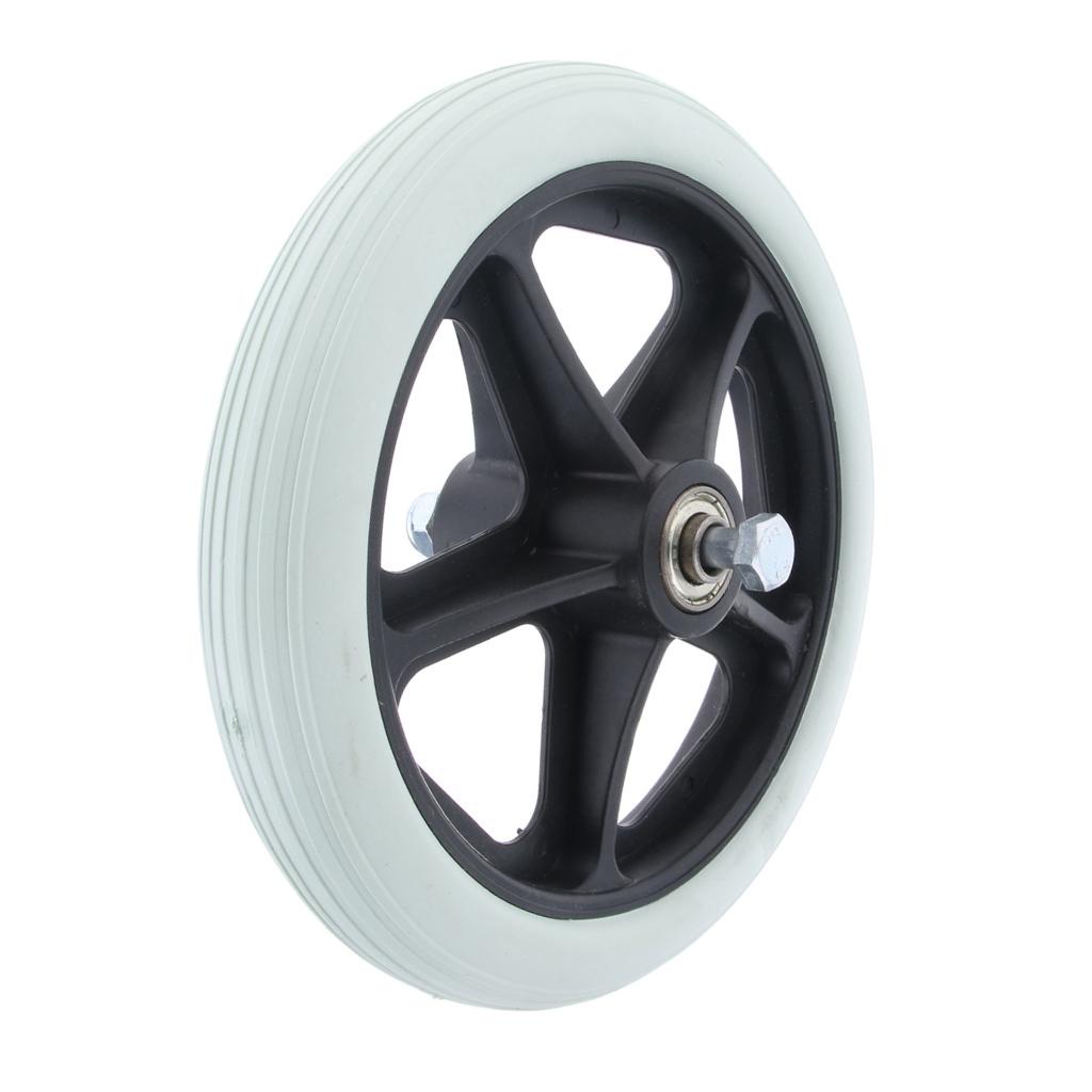 [Hàng mới về] Bánh xe lăn trước thay thế bằng hợp kim abs màu xám 6 inch