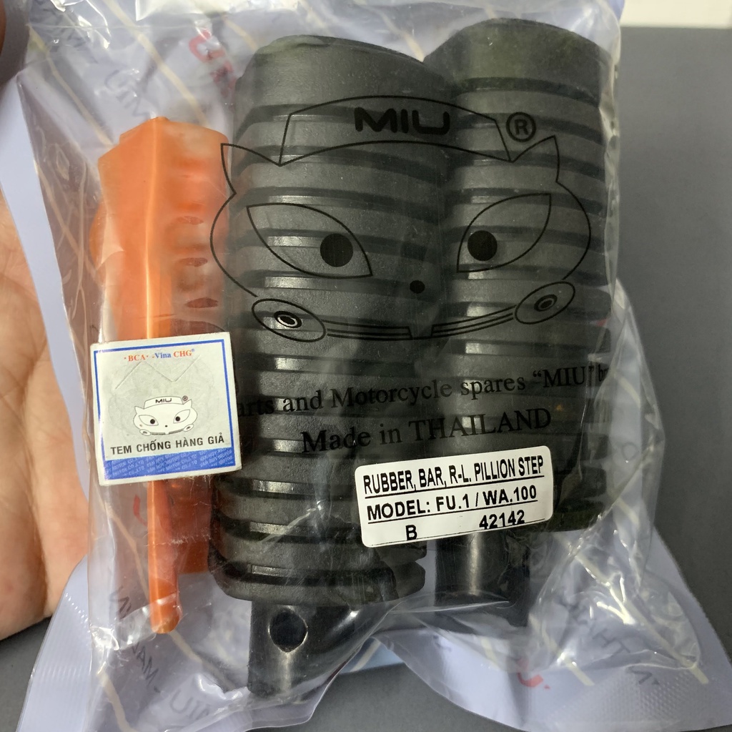 Cao su gác chân SAU HONDA FUTRURE 1/ WAVE 100, chính hãng MIU, hàng Thái Lan nhập khẩu 100% - cam kết chất lượng