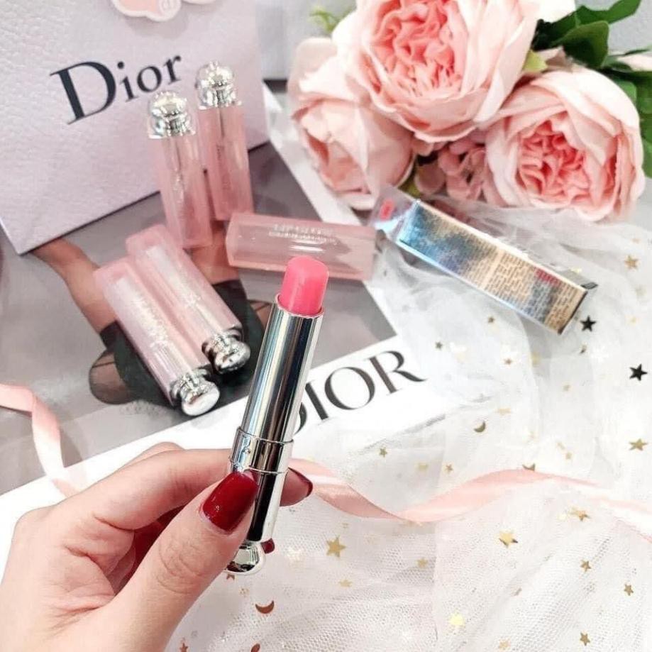 son dưỡng môi dior addict lip glow 001 pink 004 coral. son dưỡng dior chính hãng,cho đôi môi nàng mền mượt