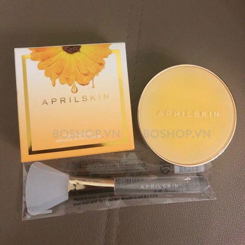 Phấn nước Apiril Skin Real Calendula Ampoule Glow Cushion SPF50+PA++++13g | BigBuy360 - bigbuy360.vn