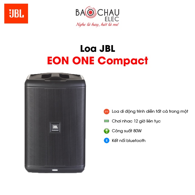Loa Di Động Active Tích Hợp Pin JBL Eon One Compact | Pin 12 giờ - Hát Karaoke, Nghe Nhạc, Tiệc Tùng