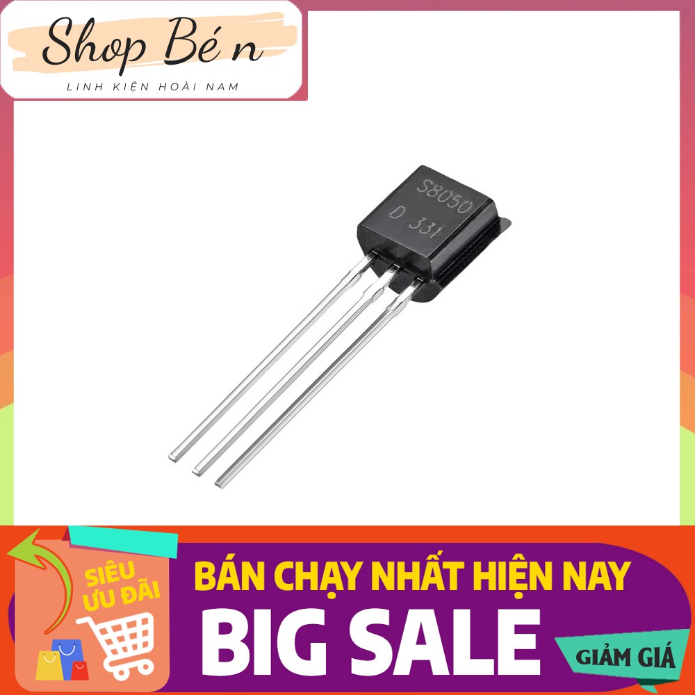 S8050 TO92 Trans NPN 0.5A 40V (DIP) (10c) | BigBuy360 - bigbuy360.vn