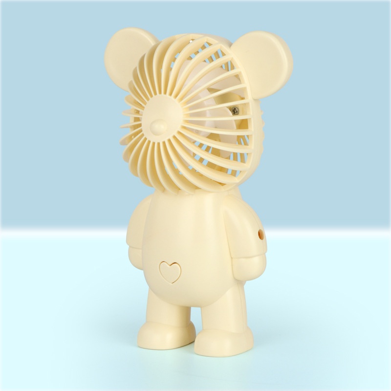 Quạt mini cầm tay Bearbrick, quạt sạc tích điện hình gấu nhiều màu sắc Ráp tiện lợi mang đi học, đi làm, đi du lịch