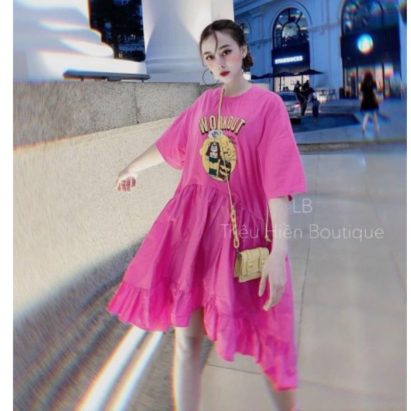 Đầm babydoll form rộng siêu xinh new 2021