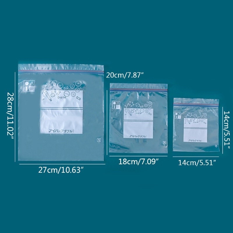 Hộp túi Zip đựng thực phẩm Nhật Bản [Combo 3 hộp size S,M,L]