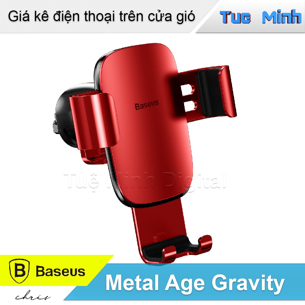 Giá kê điện thoại kẹp cửa gió - Baseus Metal Age Gravity Car Mount