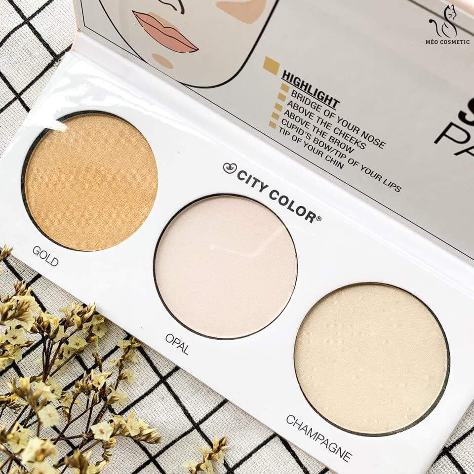 PHẤN TẠO KHỐI CITY COLOR 3 Ô CONTOUR EFFECTS PALETTE