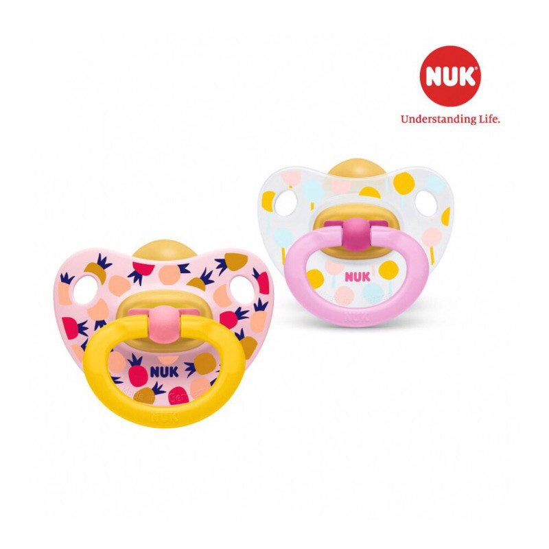 Bộ 2 Ty Giả Nuk Cao Su Happy Kids Classic Chính Hãng Nhập Khẩu Đức