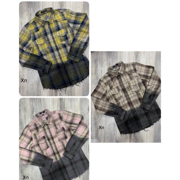 [Sẵn Hàng] Áo Sơ Mi Nam Ami Vải Loang Cao Cấp - Áo Sơ Mi Ami Màu Loang Có Túi Cho Nam