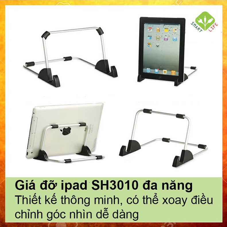 ( NHÔM CAO CẤP)Giá đỡ Ipad, máy tính bảng khung nhôm tiện dụng, chắc chắn để bàn