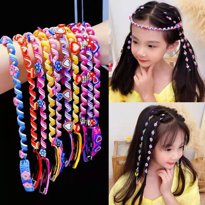 Kẹp tọc phối dây xoăn quań tóc