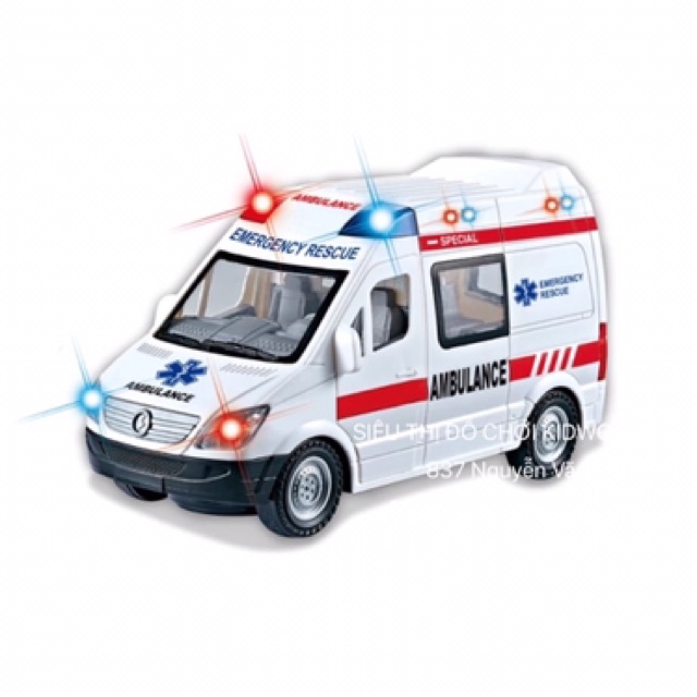 Hộp đồ chơi xe cứu thương cấp cứu dành cho bé, thích làm bác sĩ 89-2689 89-2689