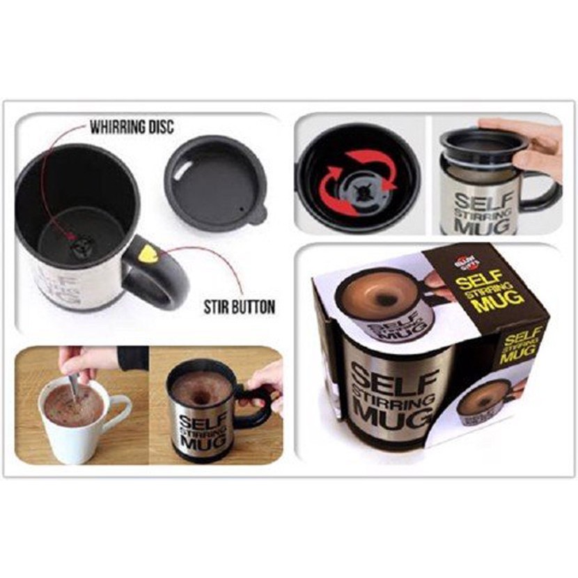 Cốc tự khuấy thông minh - Cốc tự pha cafe Self Stirring Mug