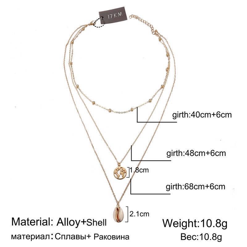 Vòng Cổ Nhiều Lớp Nhiều Mặt Phụ Kiện Thời Trang Phong Cách Bohemia