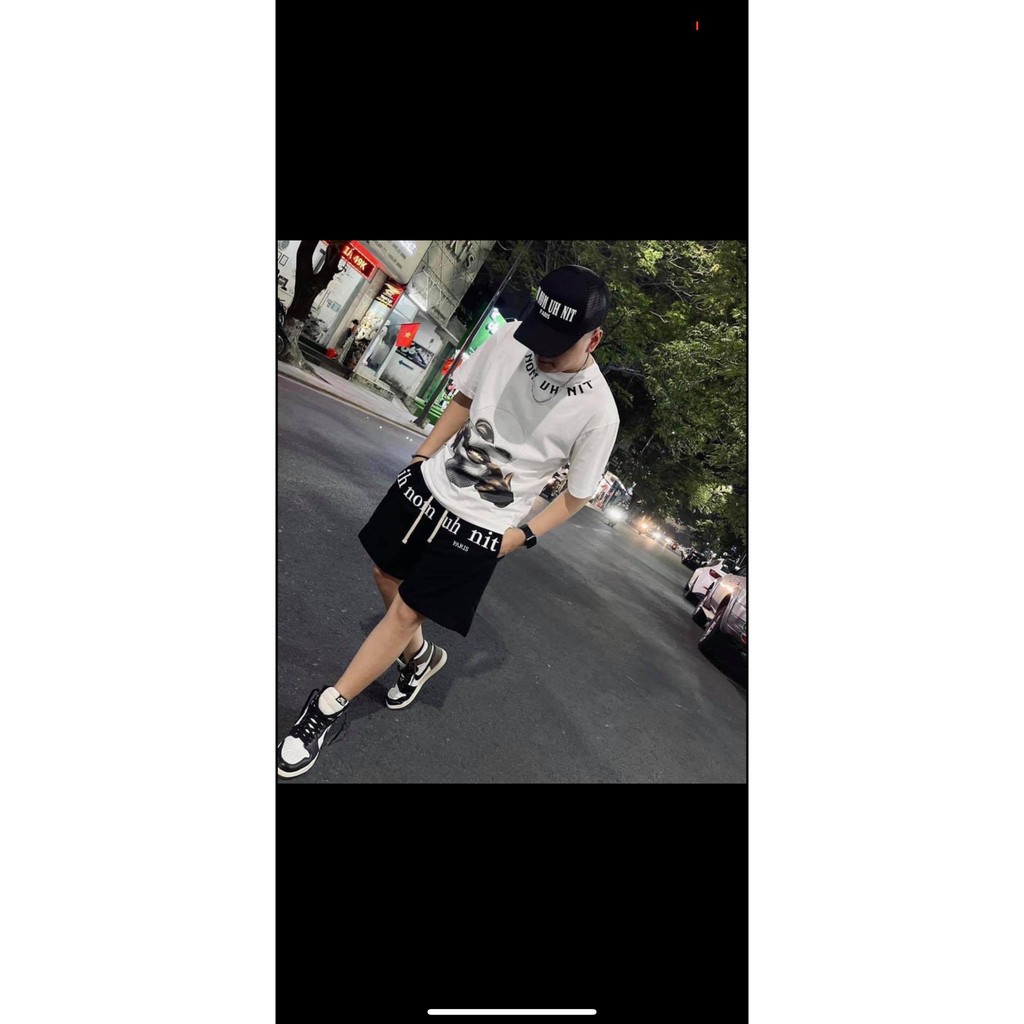 Đồ Bộ Nam  Áo Phông Ih .Quần Unisex Chất Thun Cotton Cao Cấp HD Shop .Mã BIH