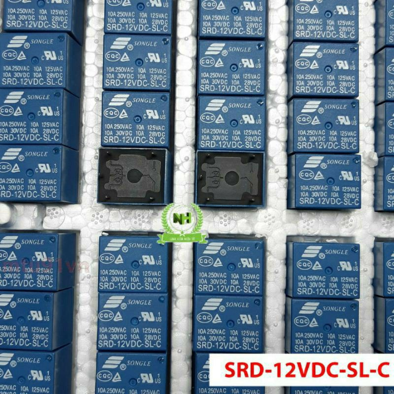 (Sét 2C) Rơle 5 Chân SONGLE 5V/12V/24V 10A