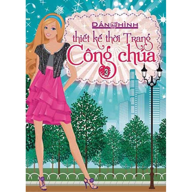 Sách-Dán hình thiết kế thời trang công chúa