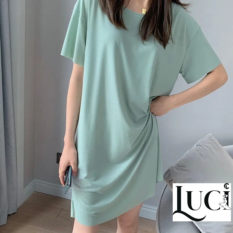 Siêu mềm mịn mát, đầm mặc nhà/ đầm ngủ chất thun tăm