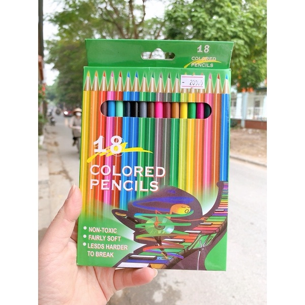 Hộp 18-24 bút chì màu