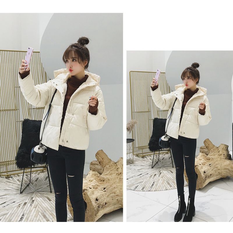 Áo khoác phao túi chéo Ulzzang siêu ấm, siêu nhẹ | BigBuy360 - bigbuy360.vn