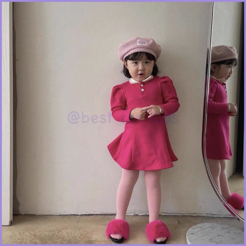 Đầm Công Chúa Dáng Chữ A Phong Cách Hàn Quốc Thời Trang Mùa Xuân 2022 Cho Bé Gái