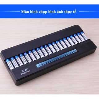 Sạc pin Doublepow 20 viên màn hình LCD dành cho Karaoke chuyên nghiệp _ shopmebong999