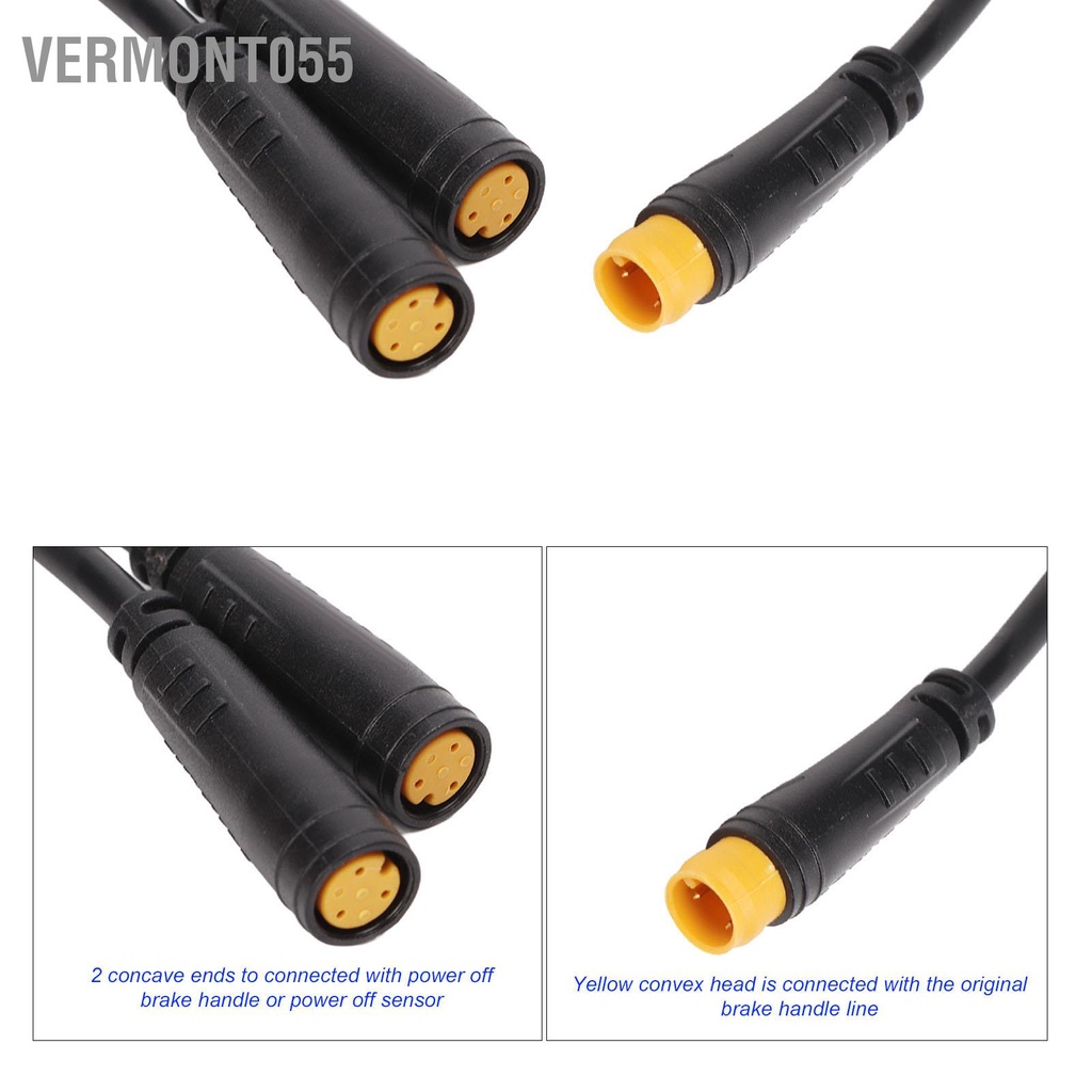 Vermont055 Dây cáp mở rộng cảm biến bánh răng cho bộ 1T2 dành động cơ giữa của BAFANG