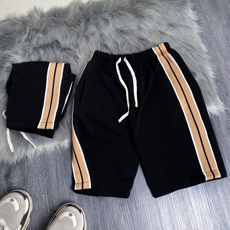 [Mã SKAMA06 giảm 8% TỐI ĐA 50K đơn250K] Quần short TBG sọc vàng , quần sooc nam nữ Hàn Quốc unisex , MSW Town | BigBuy360 - bigbuy360.vn