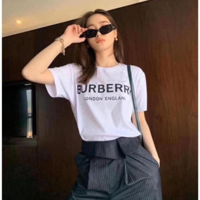 ÁO THUN NHŨ BẠCUNISEX IN CHỮ BURBERRY[ XẢ LỖ LẤY TƯƠNG TÁC ]