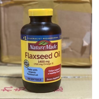 Viên Uống Flaxseed Oil 300 Viên - dầu hạt lanh nature made mẫu mới