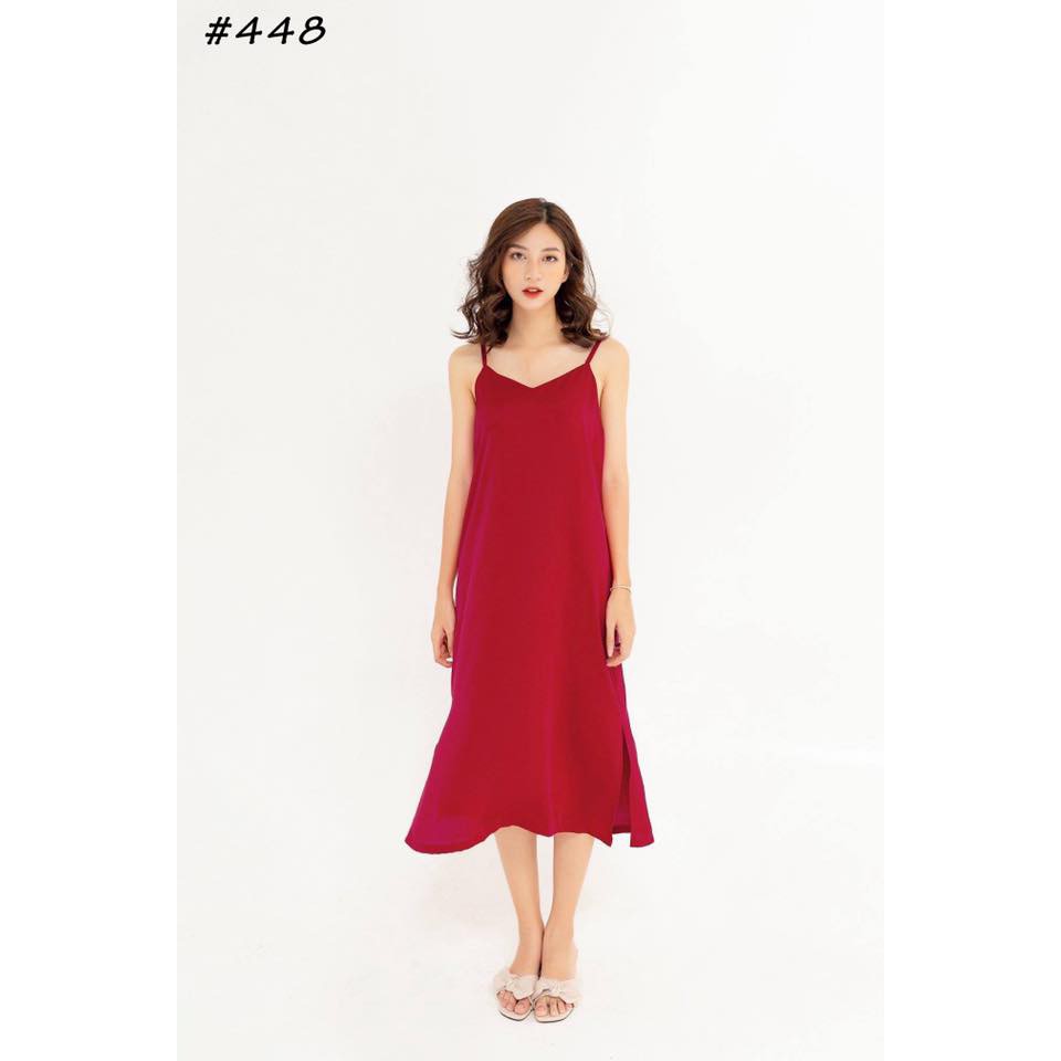 ĐẦM 2 DÂY NHIỀU MÀU CHẤT LỤA MỀM MỊN PHONG CÁCH [KÈM ẢNH THẬT]