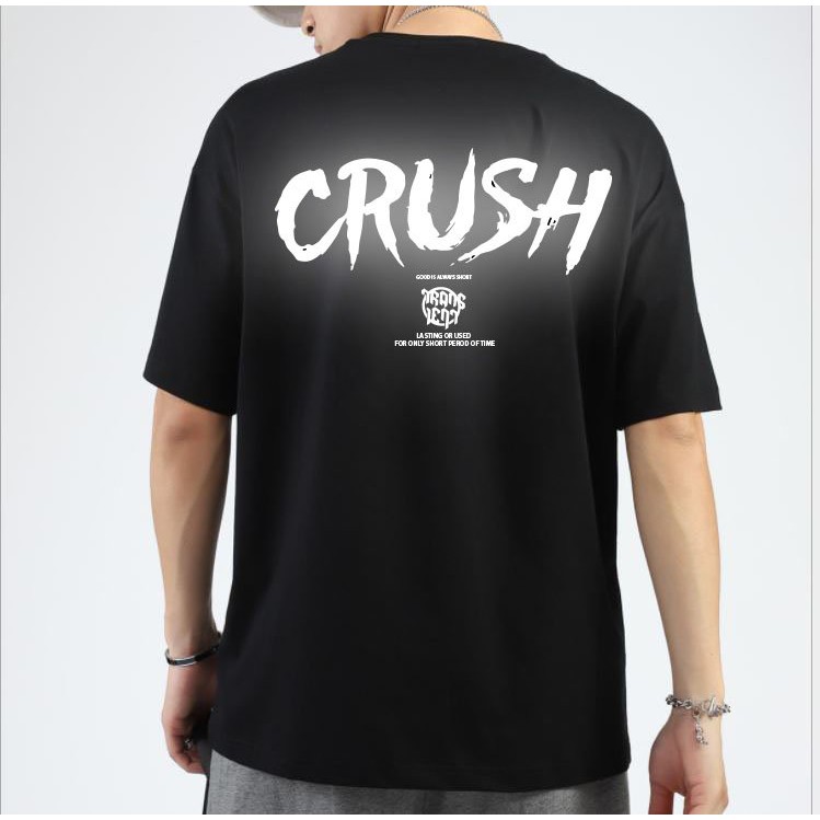 [Freeship] Áo Thun, Áo Unisex Tay Lỡ Phom Rộng Freesize, In Decal Phản Quang - Crush | BigBuy360 - bigbuy360.vn
