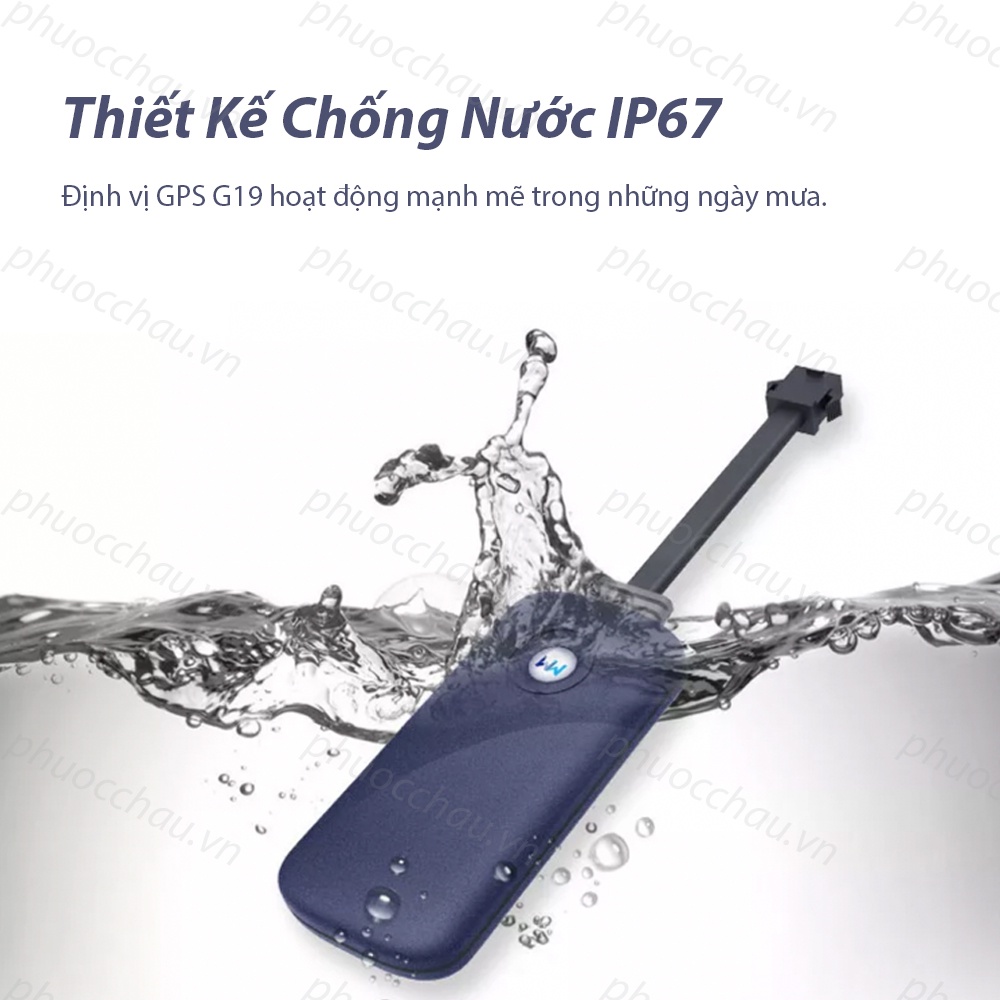 Định Vị Xe Máy, Thiết Bị Định Vị Ô Tô Wanway G19 Chất Lượng Cao, Chính Xác, Chống Nước IP67,Phần Mềm Giám Sát Tiếng Việt