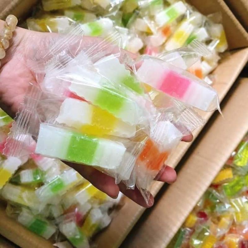 Mứt rau câu sữa giòn Kim Vân 1kg