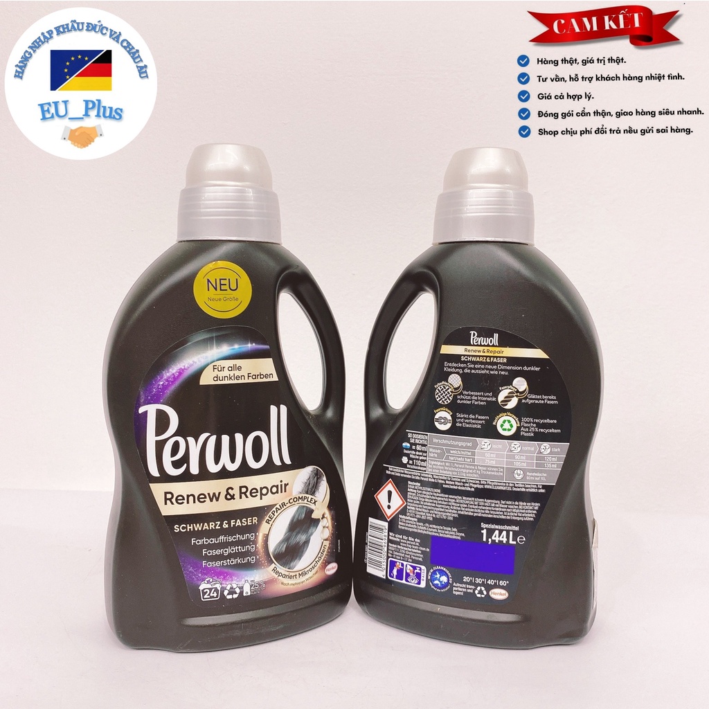 Nước Giặt Đồ Tối Màu Perwoll Renew 3d Black 1.44 Lít - Đức