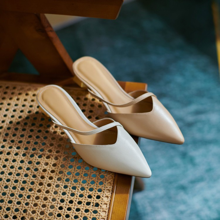 Giày cao gót bít mũi gót lục giác 5 phân, sandal cao gót mũi nhọn gót lục giác 5cm Chị Đẹp Store mã M92( form nhỏ)