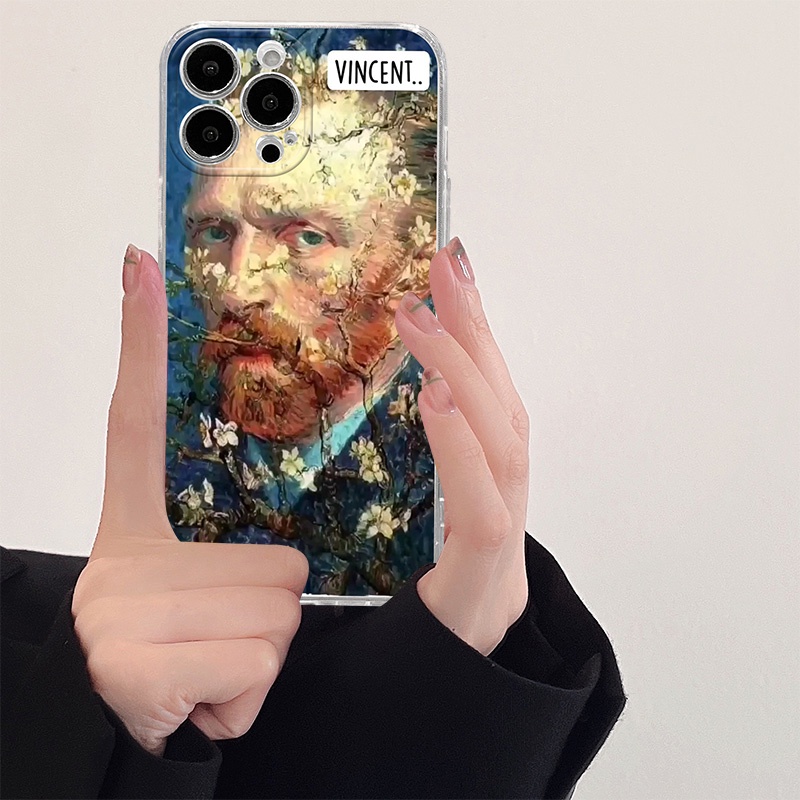 Ốp Điện Thoại Silicon Mềm Trong Suốt Hình Tranh Van Gogh Cho Xiaomi MI 8 9 10 11 12X Lite Redmi Note 8 9 11Pro 10Pro 9A 9SE