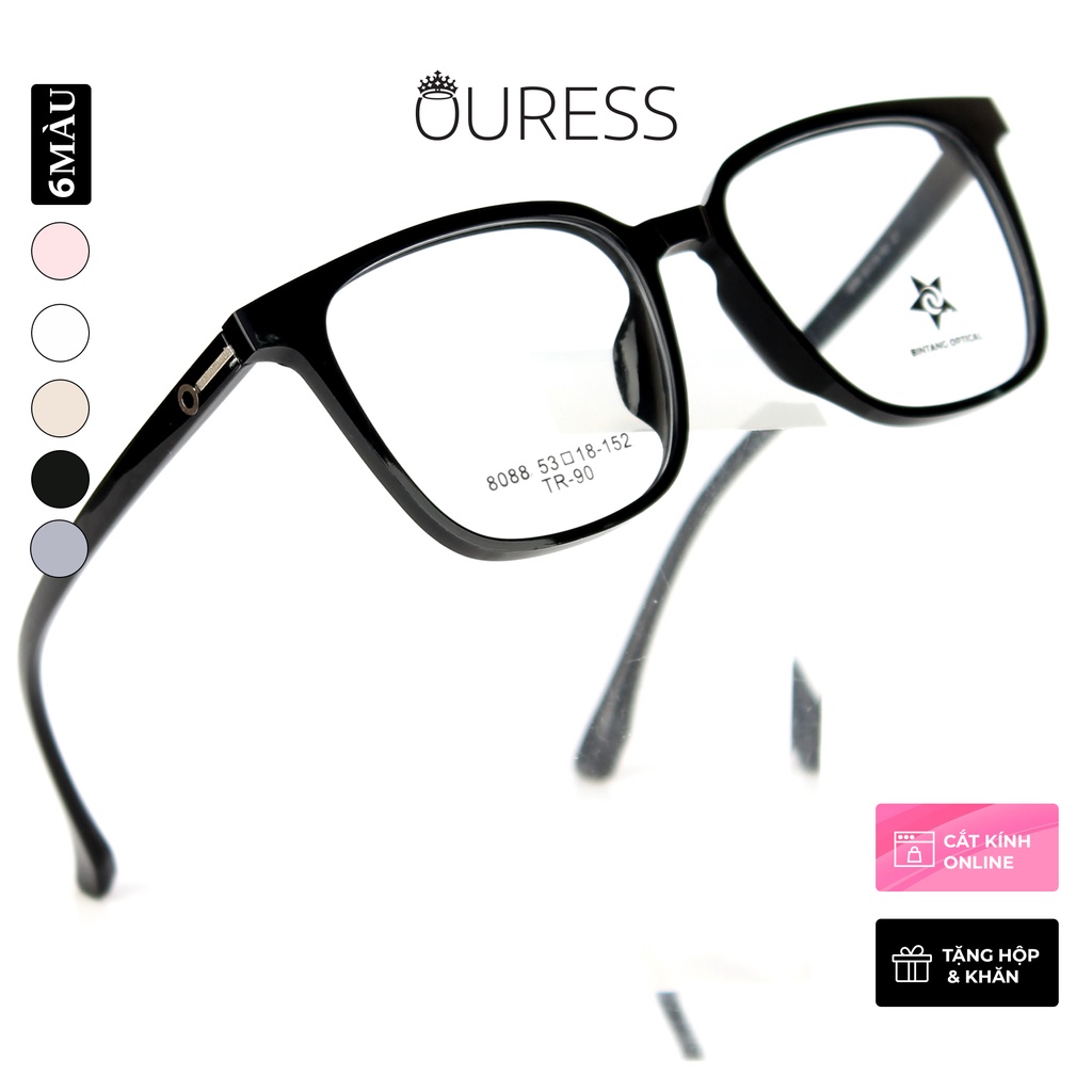 Gọng kính nhựa cao cấp nhẹ bền hợp thời trang OURESS - 8088