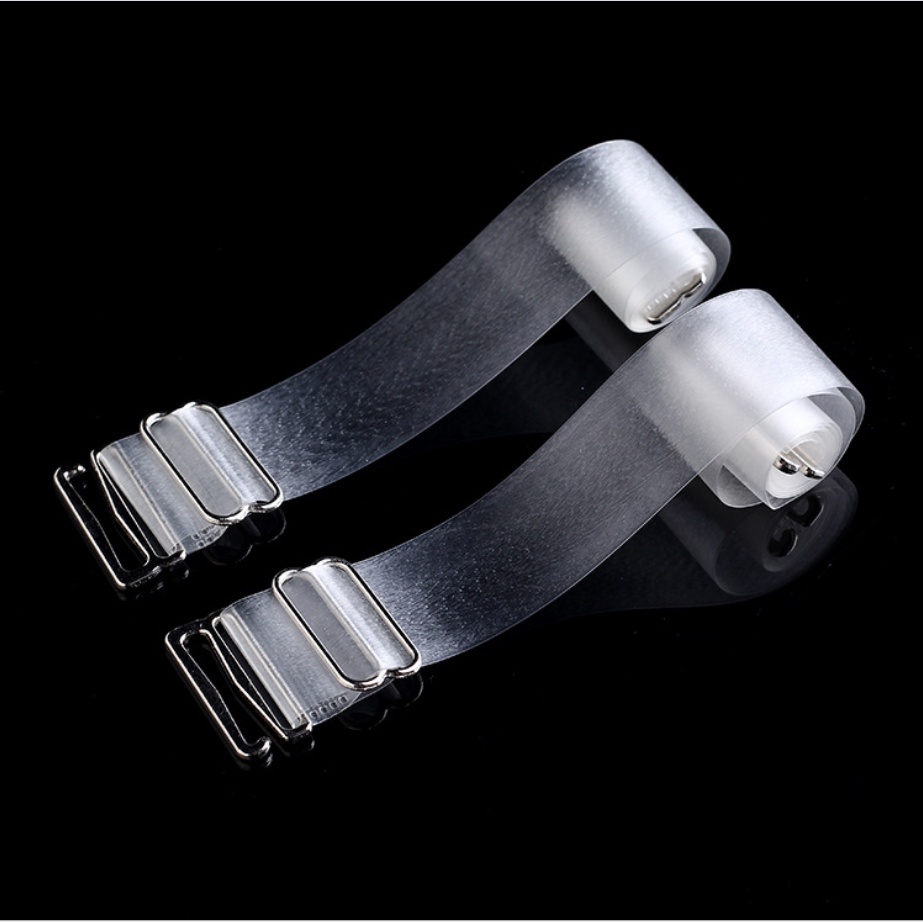 Cặp Dây Áo Ngực Trong Suốt 1,5Cm Siêu Dai Co Dãn Chống Trượt