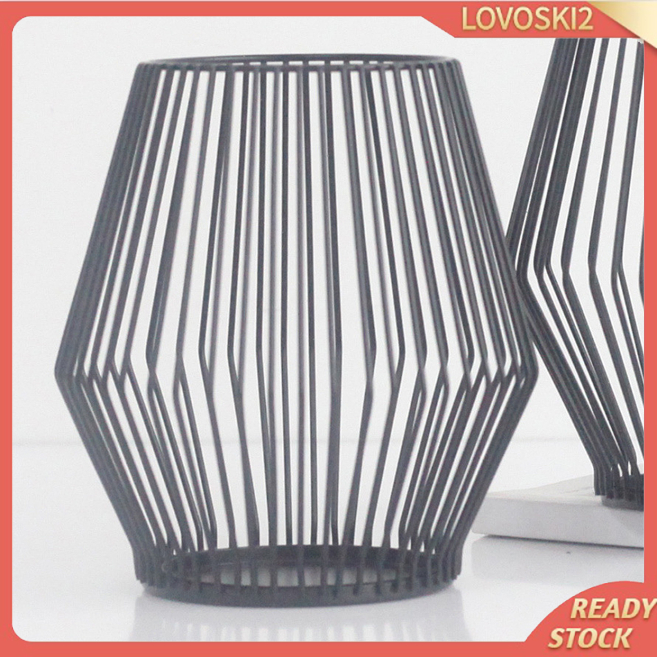 [LOVOSKI2]Iron Wire Tealight Votive Candle LED Candle Case Holder Cup Candle Holder