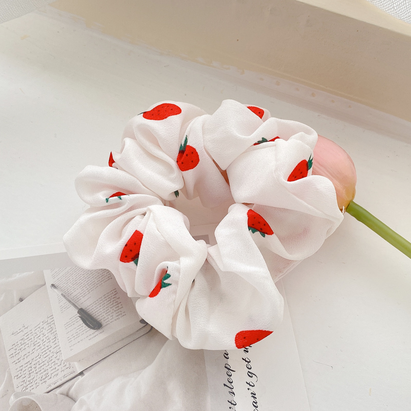 Dây buộc tóc, Cột tóc Scrunchies Co Giãn Họa Tiết Vải Caro Thời Trang Cho Nữ