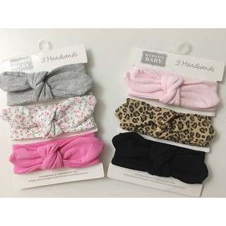 set 3 turban băng đô bé gái (0-24 tháng)