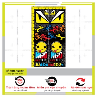 SHINDECAL- LOGO STICKER DÁN XE MÁY MINI M13