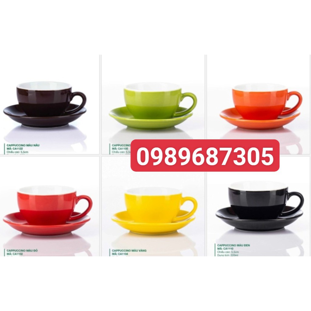 cốc cafe capuchino 220ml sứ Bát Tràng
