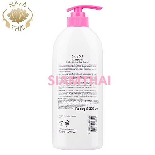 Sữa Tắm Dưỡng Trắng Da 𝗖𝗮𝘁𝗵𝘆 𝗗𝗼𝗹𝗹 𝗥𝗲𝗮𝗱𝘆 𝟮 𝗪𝗵𝗶𝘁𝗲 𝗢𝗻𝗲 𝗗𝗮𝘆 𝗪𝗵𝗶𝘁𝗲𝗻𝗲𝗿 Body Cleanser 450ml | BigBuy360 - bigbuy360.vn