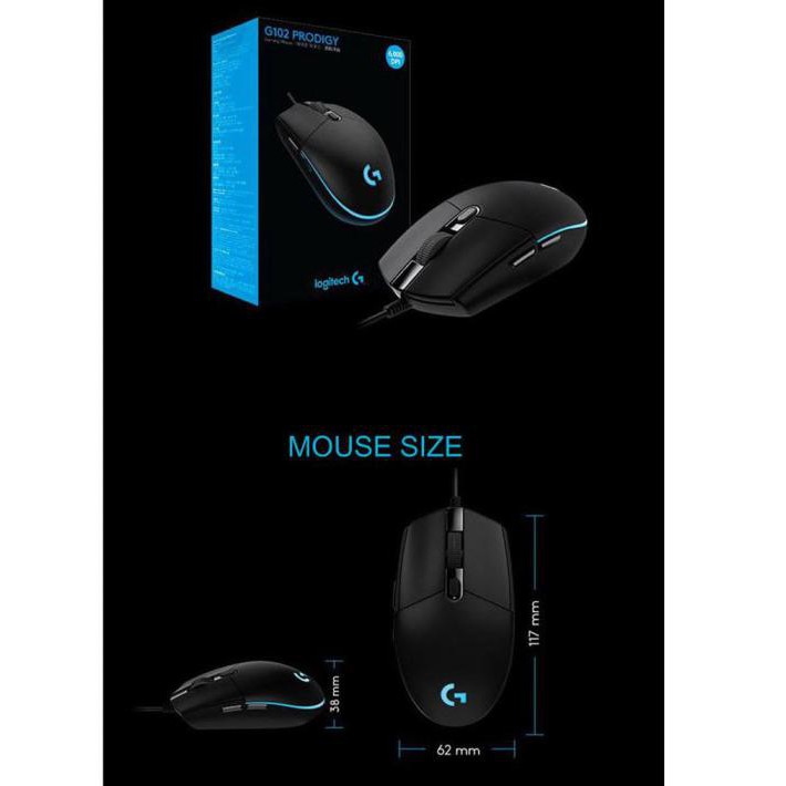 Chuột Gaming Logitech G102 Prodigy - Màu Trắng