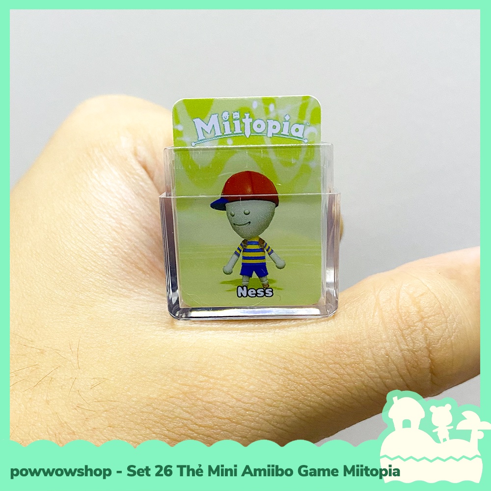 [Sẵn VN - Hỏa Tốc] Set 26 Thẻ Mini Amiibo Card Size Nhỏ Cho Game Miitopia Nintendo Switch / Lite / Oled