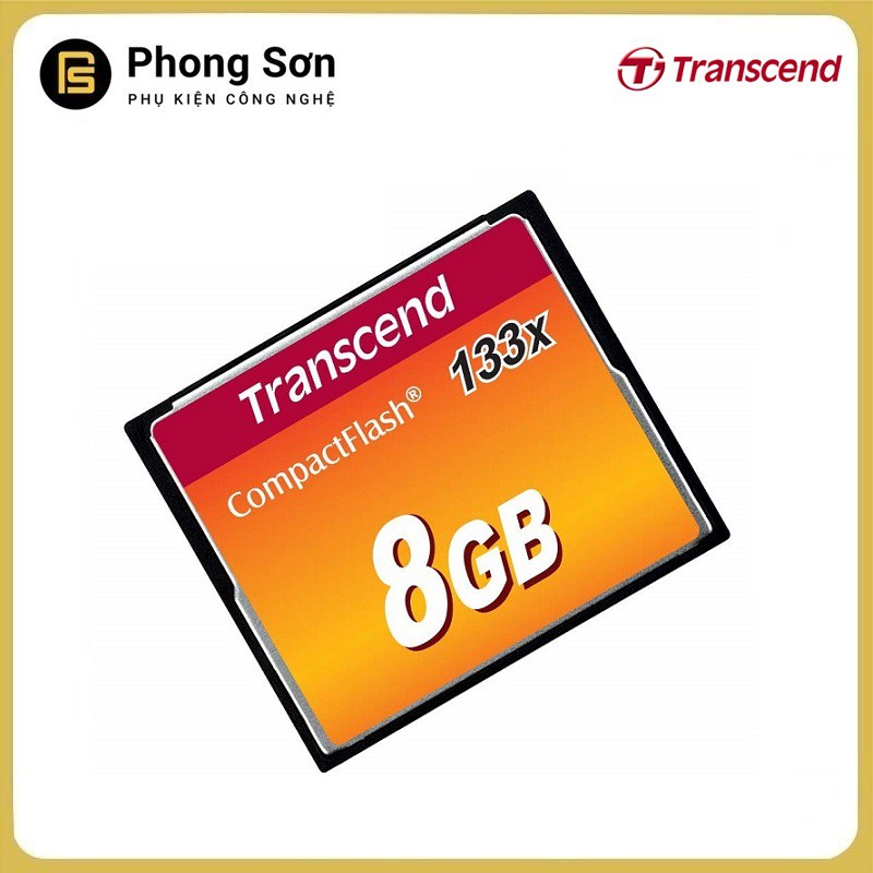 [Mã 159ELSALE hoàn 7% đơn 300K] Thẻ nhớ Transcend CF 8GB (133x Speed) Hàng nhập khẩu